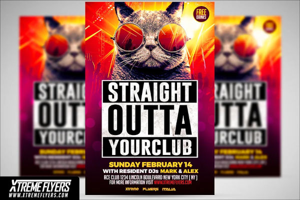 Club Flyer Templates | PSD | Ai | Word ( Doc ) | InDesign Format Design Templates Free & Premium Download